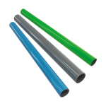 Tubi in alluminio azzurri, grigi e verdi, per aria compressa, azoto e vuoto, della serie SR